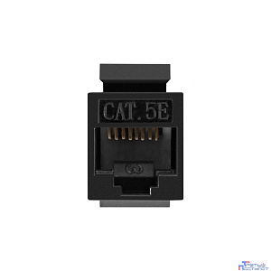Exegate EX297348RUS Модуль проходной ExeGate CP45-KJ-UC5e (RJ45-RJ45 формата Keystone Jack, Кат.5e, неэкранированный)