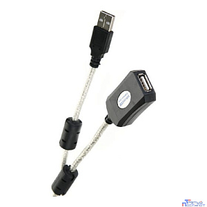 Aopen/Qust Кабель-адаптер USB2.0-repeater, удлинительный активный <Am-->Af> 15м (ACU823-15M) [6938510851338]