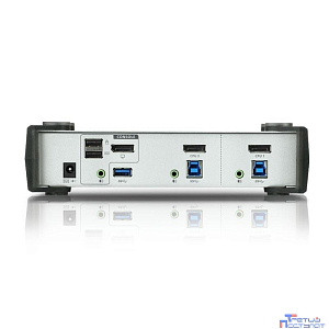 ATEN CS1912-(AT-G) 2-ух портовый KVMP™-коммутатор с поддержкой USB 3.0, DisplayPort,изображения до 3840 х 2160 @ 30 Гц, обладает сверхскоростным концентратором USB 3.1 Gen 1