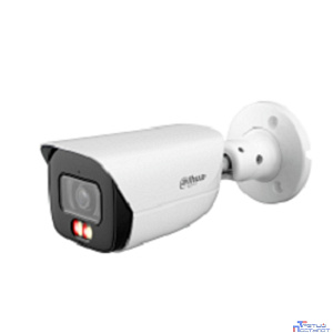DAHUA DH-IPC-HFW3449EP-S-IL-0280B Уличная цилиндрическая IP-видеокамера 4Мп, 1/2,9” CMOS, объектив 2.8мм, видеоаналитика, микрофон, ИК 50м, LED 50m, IP67, металл