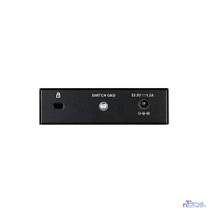 D-Link DES-1005P/B1A Неуправляемый коммутатор с 5 портами 10/100Base-TX, (4 порта PoE 802.3af/at, PoE-бюджет 60 Вт)