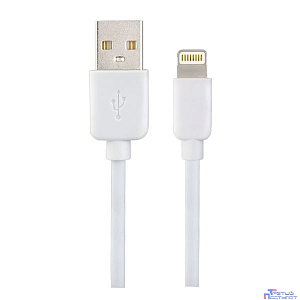 PERFEO Кабель для iPhone, USB - 8 PIN (Lightning), белый, длина 1 м., бокс (I4604)