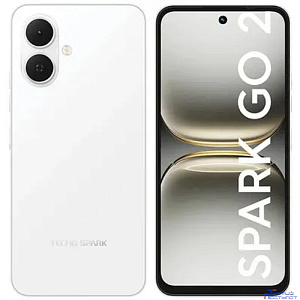 Tecno Spark Go 2 64Gb 3Gb белый моноблок 3G 4G 6.67" 720x1600 Android 14 48Mpix 802.11 a/b/g/n/ac NFC GPS GSM900/1800 Protect