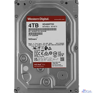 4TB WD Red Pro (WD4005FFBX) {Serial ATA III, 7200- rpm, 256Mb, 3.5"}