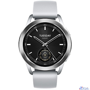 Смарт-часы Xiaomi Watch S3,  1.43",  серебристый / серебристый [bhr7873gl]