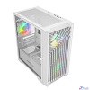 Powercase Mistral Micro X4W, Tempered Glass, 4х 120mm 5-color fan, белый, mATX (CMMXW-L4)