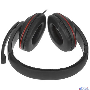 Oklick HS-L390G DRAGON черный/красный 1.8м мониторные оголовье (1100413)