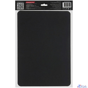 Коврик для мыши Gembird MP-35-25-BLACK, черный, 350х250х3мм, ткань+резина, пакет
