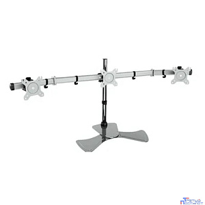 Cactus CS-VM-MP330S-AL серебристый Кронштейн для 3-х мониторов 15"-24" макс.8кг настольный наклон