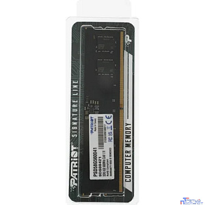 Память DDR5 8Gb 5600MHz Patriot PSD58G560041 Signature RTL PC5-44800 CL46 DIMM ECC 288-pin 1.1В single rank