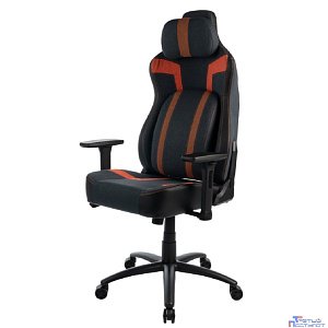 Кресло игровое Filum FL-CH-G-070 пластиковая крестовина, спинка/сиденье ткань джинсовая, гоночные колеса, поясничный подпор с регулировкой, подушка дл (1113089)