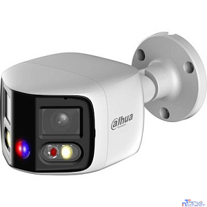 DAHUA DH-IPC-PFW3849SP-A180-E2-AS-PV-0280B Уличная цилиндрическая IP-видеокамера DUO с ИИ и активным сдерживанием 2x 4Мп, 1/2.7” CMOS, моторизованный объектив 2.8мм, видеоаналитика, ИК 25м, LED 25м