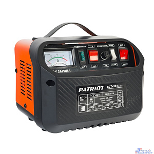 Заряднопредпусковое устройство PATRIOT BCT-30 Boost [650301530] {Вход.напр. 1ф - 220В ±15%, макс.мощн. 700Вт; напр.зарядки 12/24В, ток заряд/boost 16.0/20.0А; емк.бат. 120-240А/час, вес 9.1кг}