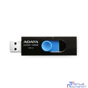A-DATA Flash Drive 128GB <AUV320-128G-RBKBL> UV320, USB 3.2, черный/голубой