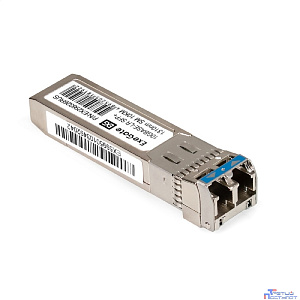 Exegate EX298326RUS Трансивер SFP+ EXT-10G-SM1310-LC2-10KM (10GBase-LR для одномодового оптического кабеля, 10 Гбит/с, Tx:1310/Rx:1310 нм, до 10 км, разъем Duplex LC)