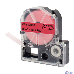 Картридж ленточный Cactus CS-LK3RBP черный для Epson LW300/LW400/LW700/LW600P/LW1000P