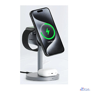 Aukey беспроводное зарядное устройство 3in1 Qi2 (AMC-LC-MC311)