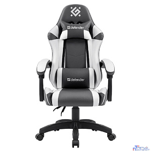 Игровое кресло Fortune Серый/белый,класс 4,PU DEFENDER