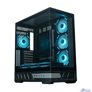 Корпус XASTRA Q700 7ARGB-FS-C10-UC Black ATX/Aquarium/Screewless/7x120mm ARGB PWM Daisy Chain FS fans/Argb+PWM HUB 10port/Type C / Q700-7FS12A-C10-UC