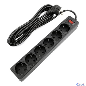 5bites Сетевой фильтр GARDA SP6B-550 6S / 3*0.75MM2 / 5M / BLACK