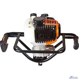 Мотобур CARVER AG-152/000 [01.003.00022] { 1400Вт/1,9лс, без шнека, d пос=20мм, 52см.куб. (36 шт/подд) }