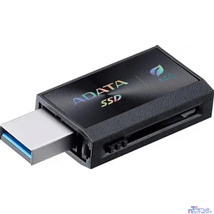 A-DATA External SSD SC730, 1000GB, Type-C, Type-A, USB 3.2 Gen2, R/W 600/600 MB/s, 36.8x23.8x9.7mm, Black (5 лет)
