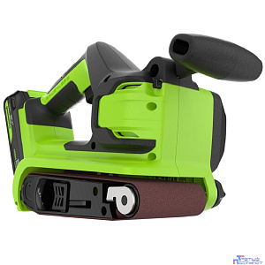 Greenworks G24BS Ленточная шлифовальная машина бесщеточная аккумуляторная, 24V, 75х457мм, 259 м/мин,1х2Ач,ЗУ,кор [3100607CUA]