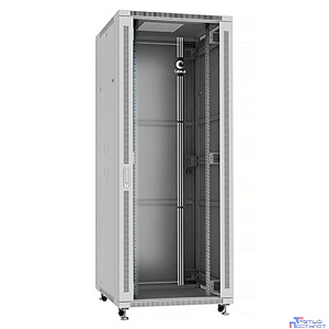 Cabeus SH-05C-42U80/100 Шкаф напольный 19", 42U 800x1000x2055mm (ШхГхВ) передняя стеклянная и задняя сплошная металлическая двери, ручка с замком, цвет серый (RAL 7035)