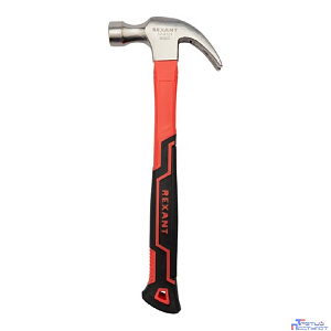 Rexant (12-8121) Молоток-гвоздодер 450г фибергласовая рукоятка