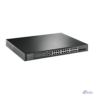 TP-Link SG3428XMP Управляемый коммутатор JetStream уровня 2+ с 24 гигабитными портами RJ45 и 4 портами SFP+