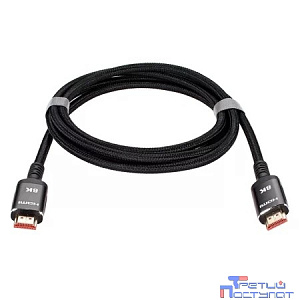 iOpen ACG859B-2.0 Кабель интерфейсный HDMI-HDMI 19M/M,ver. 2.1 8KX60Hz (Econom) оплетка 2m iOpen