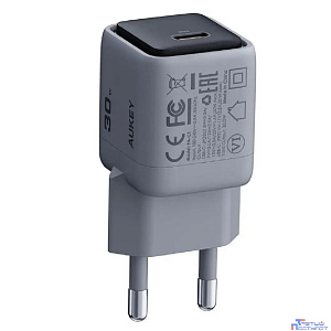 Aukey сетевое зарядное устройство Comet Mini 30W Grey (AWC-PA-C1G)