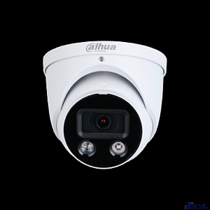 DAHUA DH-IPC-HDW3449HP-AS-PV-0280B-S4 Уличная турельная IP-видеокамера TiOC с ИИ и активным сдерживанием 4Мп; 1/2.7” CMOS; объектив 2.8мм, видеоаналитика, ИК 30м, LED 30м, IP67, металл