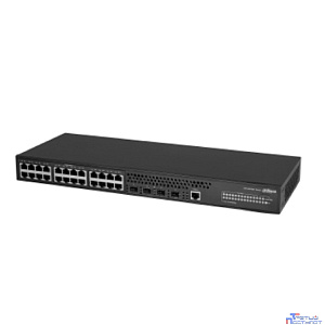 DAHUA DH-AS4300-24GT4GF 28-портовый управляемый коммутатор, уровень L2+, 24xRJ45 1Gb, 4xSFP 1Gb, коммутация 56 Гбит/с, MAC-таблица 8К
