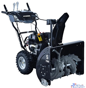 HYUNDAI [S 7066] Снегоуборщик { ICW210, 4-тактный, 7,0 л.с., 208 см3, Фара и подогрев ручек: есть, Запуск ручной/электро, 5 вперед/2 назад, 660 мм,  подогрев карбюратора, вес 86 кг }