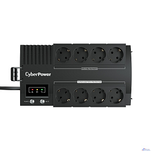 ИБП CyberPower BS650E {Line-Interactive, 650VA/390W USB, (4+4 EURO), 12В/5 Ач х 1}