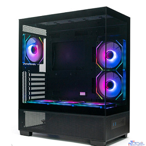 XASTRA Корпус Q500 3ARGB-C10 Black E-ATX/Aquarium/Screewless/ 3x120mm ARGB PWM FM fans/Argb+PWM HUB 10port/ Q500-3FM12A-C10
