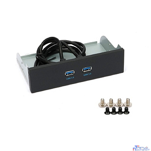 Gembird Планка USB 3.0 на переднюю панель 5.25", 2 порта USB (FP5.25-USB3-2A)
