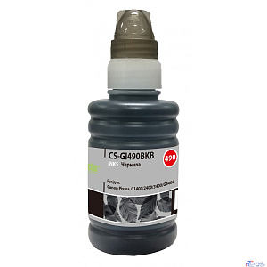 Чернила Cactus CS-GI490BKB черный 100мл для Canon Pixma G1400/G2400/G3400