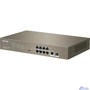 Tenda TEG5310P-8-150W Управляемый PoE гигабитный коммутатор L3, 8PoE портов, 1 Uplink, 1 SFP