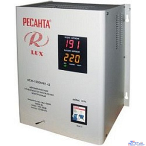 Ресанта АСН-10 000 Н/1-Ц 63/6/18 Стабилизатор Lux {220В±8%, Габ. 305х190х360, Вес 18,5кг}