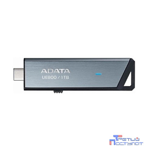 A-DATA Flash Drive 1TB Elite UE800, USB 3.2/TypeC, Серый, металлич.1000/1000 Mb/s [AELI-UE800-1T-CSG]