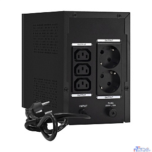 Exegate EX292799RUS ИБП ExeGate SpecialPro Smart LLB-1500.LCD.AVR.2SH.3C13 <1500VA/950W, LCD, AVR, 2*Schuko+3*C13, съемн.кабель, металлический корпус, Black>