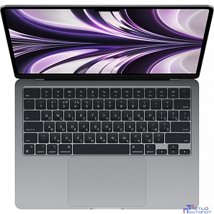 Apple MacBook Air 13-inch Mid 2022 [Z15S006R9] (КЛАВ.РУС.ГРАВ.) Space Gray 13.6" Liquid Retina {(2560x1600) M2 8C CPU 10C GPU/16GB/256GB SSD/рекоменд.переходник 11007065}