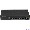 ZYXEL GS1920-8HPV2-EU0101F Гибридный Smart PoE+ коммутатор NebulaFlex GS1920-8HPv2, 8xGE PoE+, 2xCombo (SFP/RJ-45), бесшумный, бюджет PoE 130 Вт, автономное/облачное управление