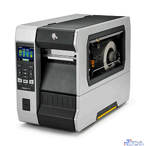 Zebra TT ZT610; 4", 203 dpi, Euro and UK cord, Serial, USB, Gigabit Ethernet, Bluetooth 4.0, USB Host, Tear, Color Touch, ZPL