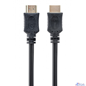 Кабель HDMI Cablexpert 19M/19M, v2.0, серия Light, позол.контакты, экран, 15м, черный, пакет (CC-HDMI4L-15M)