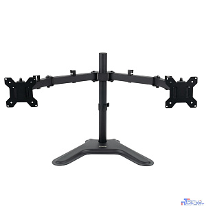 Кронштейн для монитора Filum FL-DMT002DB черный, подставка на стол, два монитора, VESA: 75/100, 10-30 дюйма, до 8 кг (00-01214164)