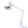 Rexant 31-0513 Лупа на струбцине REXANT, квадратная, 5D, с подсветкой 60 SMD LED, сенсорный регулятор яркости, белая