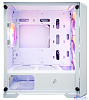 1STPLAYER TRILOBITE T5 White / mATX, TG / 4x120mm LED fans inc. / T5-WH-4F1-W